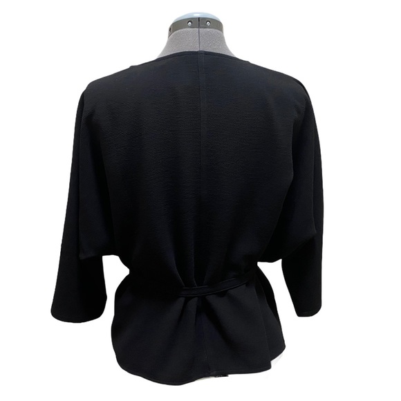 ⚡️sale⚡️Madewell Black Crepe Kimono Style wrap - Picture 4 of 9